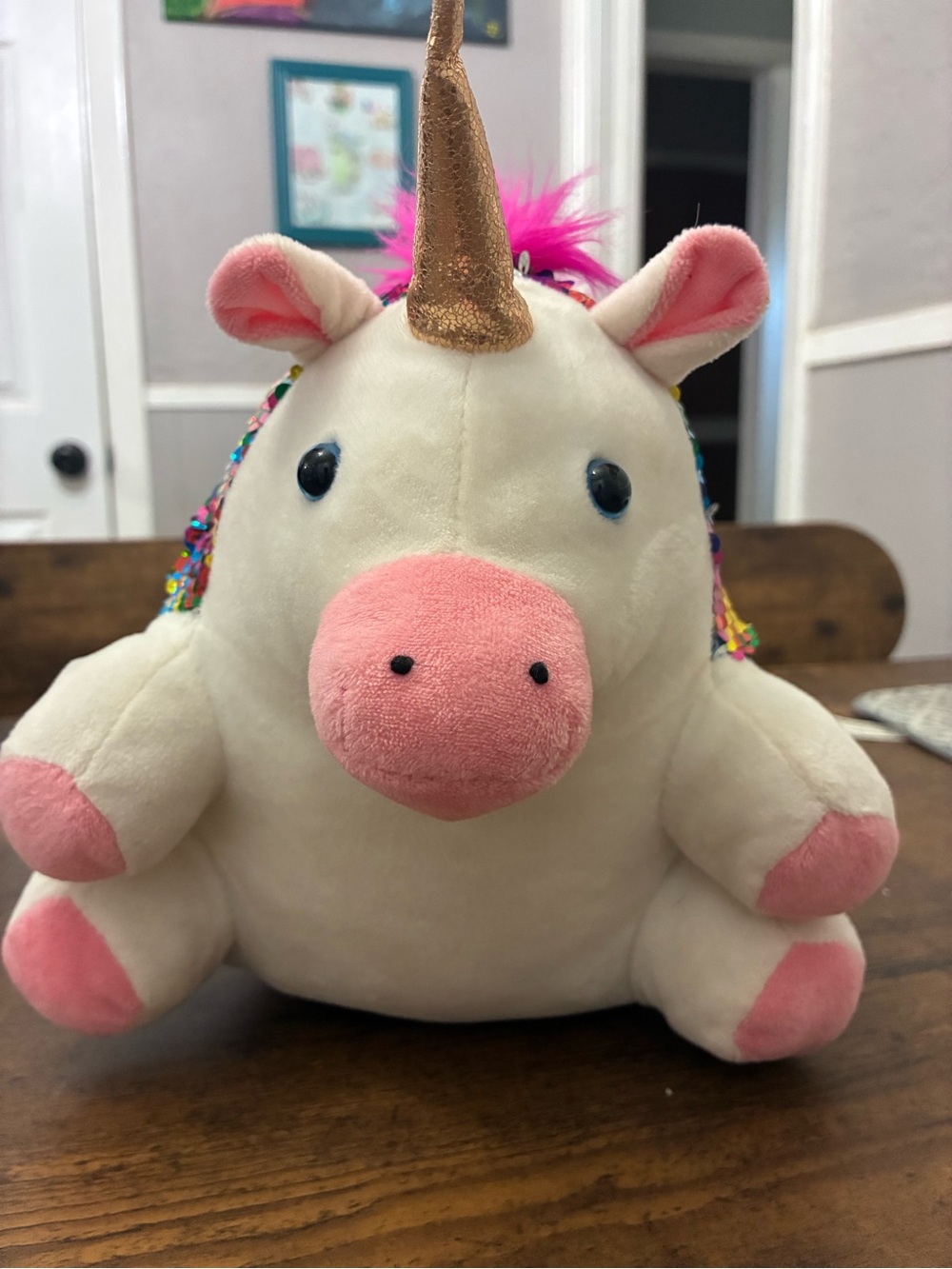 Creativity for Kids Sparkles the Unicorn Weighted Sequin Plush - Picture 2 of 8